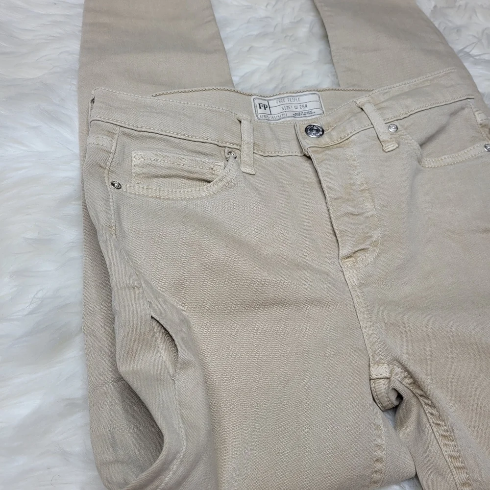Free People High Rise Ankle Skinny Stretch Pant - Picture 10 of 12
